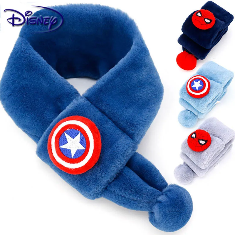 Детский шарф с изображением Человека паука из мультфильма Капитан Америка серия