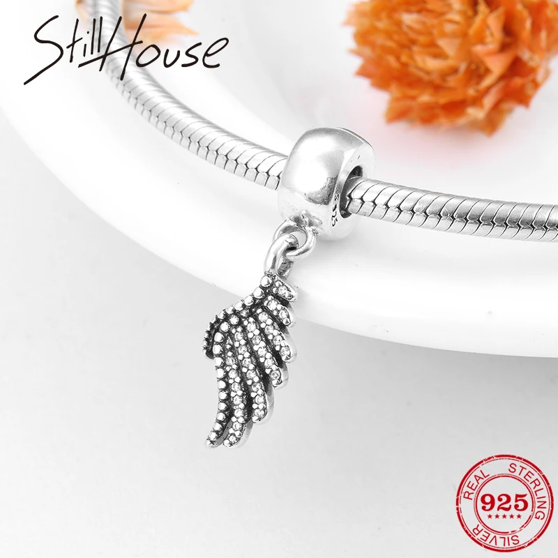 2018 модные подвески из стерлингового серебра 925 пробы Крылья ангела для