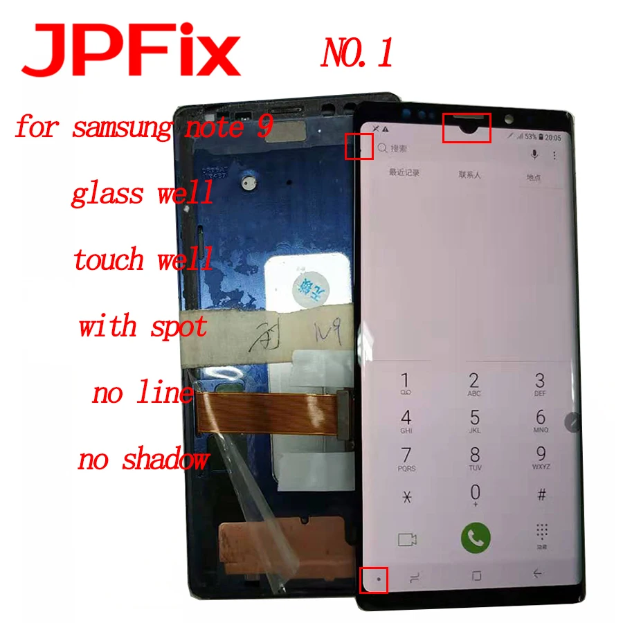 ЖК дисплей JPFix Super AMOLED для Samsung Galaxy Note 9 N960 N960F N960D N960DS кодирующий преобразователь