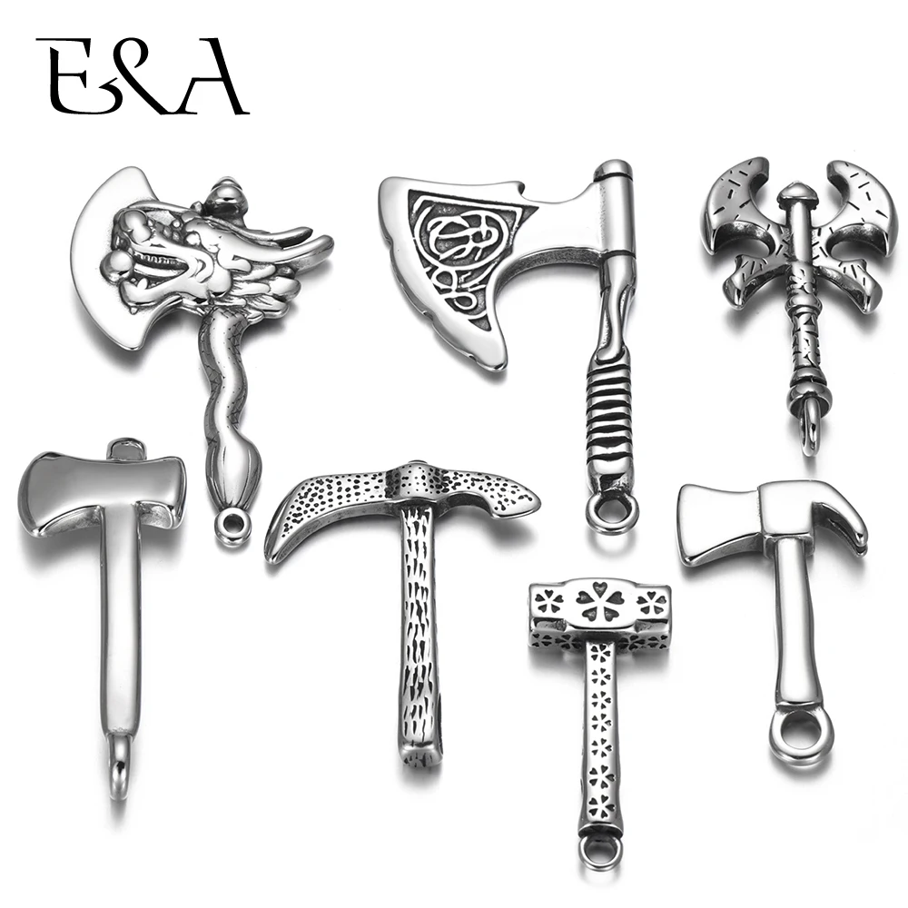 2 шт. топор из нержавеющей стали для ожерелья и браслета | Украшения аксессуары