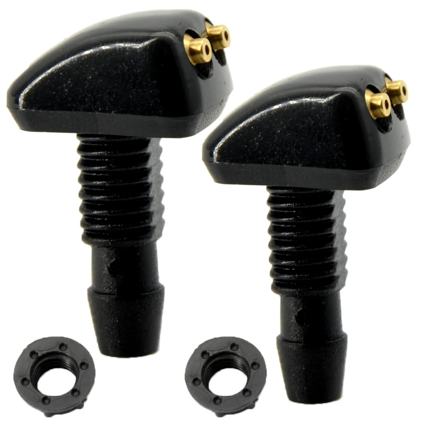 2x спереди омывателя ветрового стекла Форсунка щетки стеклоочистителя