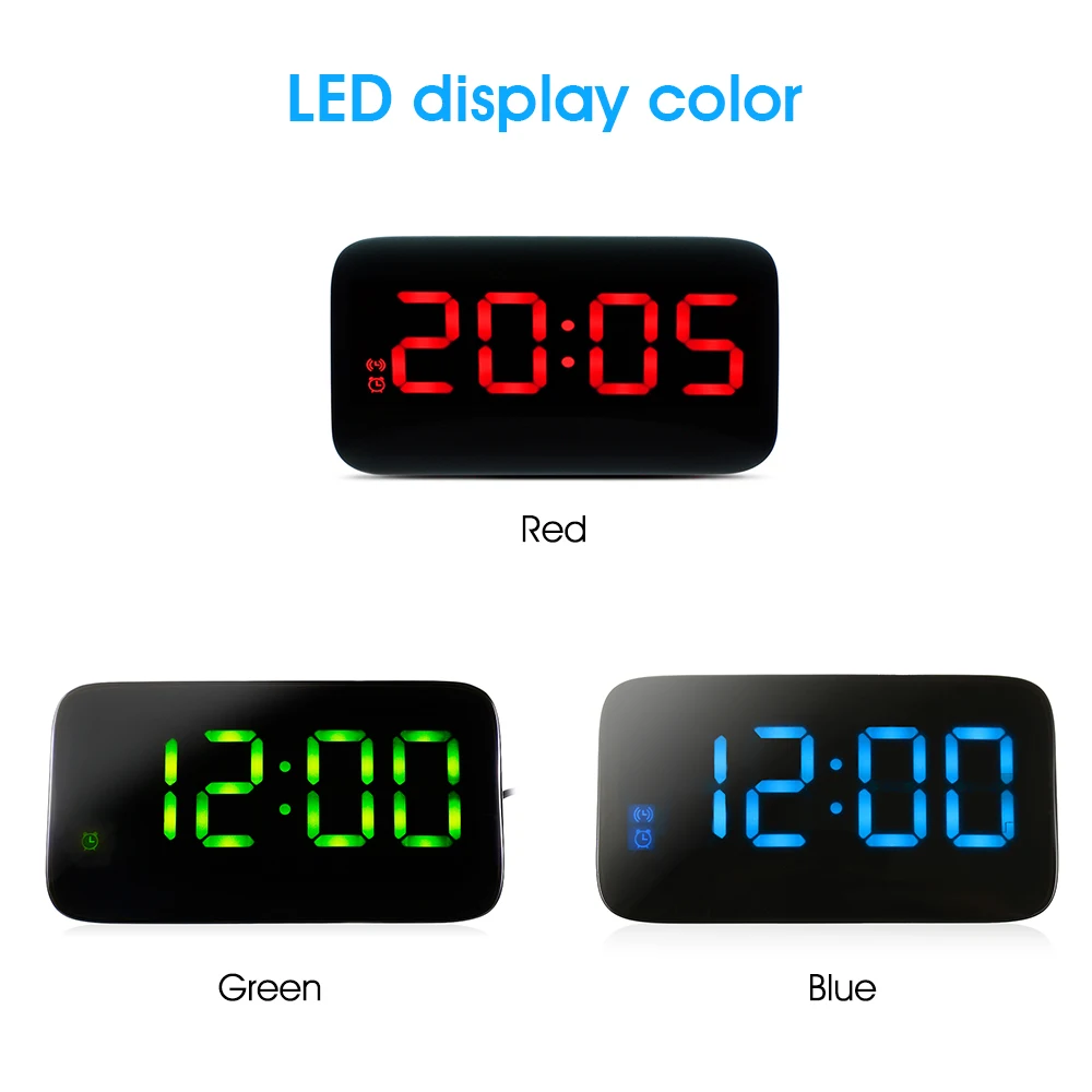 Светодиодный цифровой будильник с голосовым управлением светодиодный дисплей