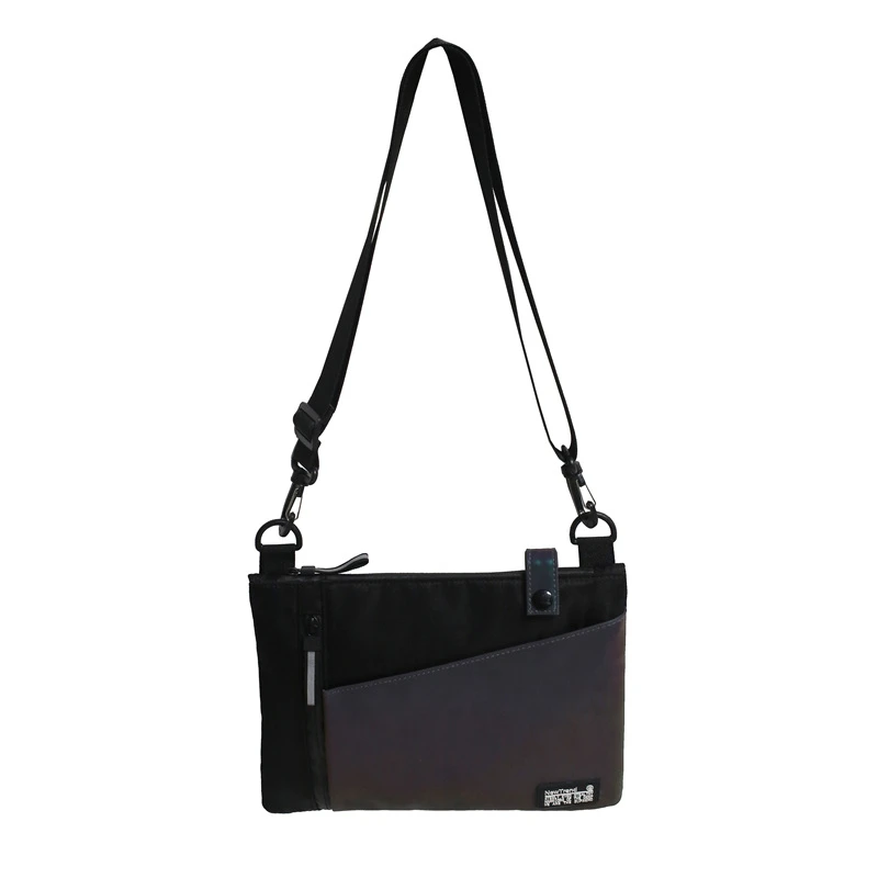 

Street Style Reflection Chest Bag Waterproof Adjustable Shoulder Pouch Crossbody Bags 2021 Fashion Unisex Travel Messenger Bag