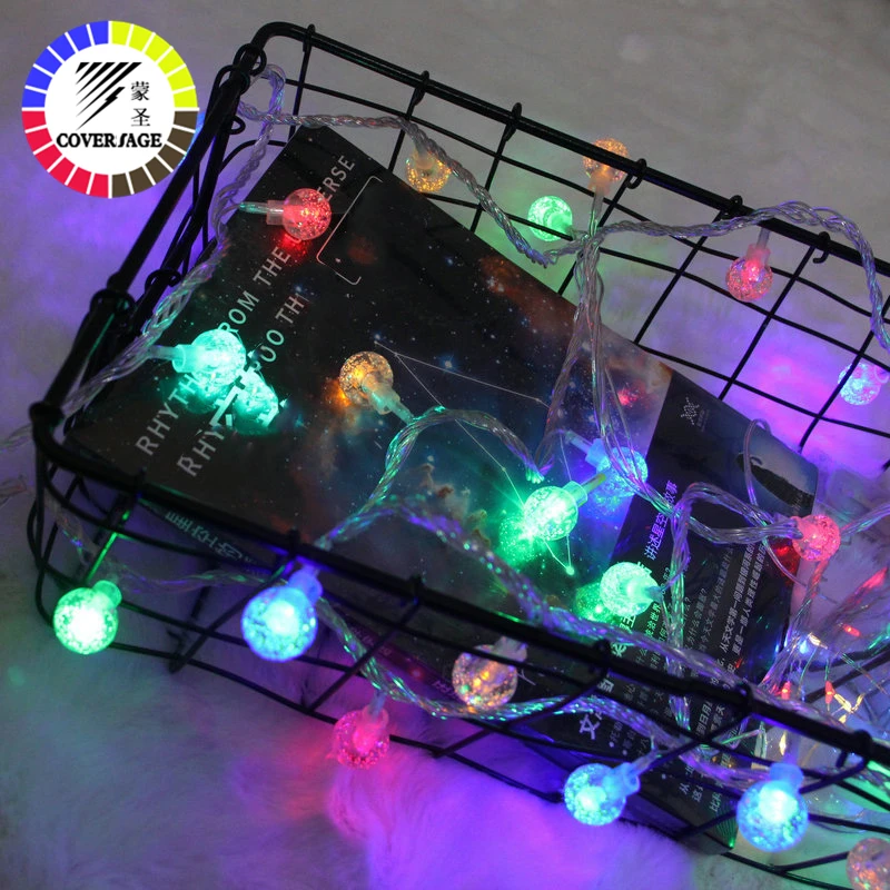 Coversage Рождественская фея светодиодная гирлянда на батарейках для сада Luces Led Navidad