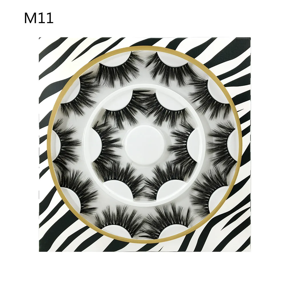 8 пар 3D норковые ресницы натуральные накладные драматические Объемные Накладные