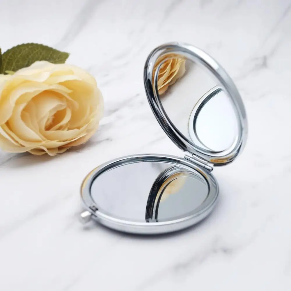 Индивидуальное компактное зеркало подарок подруге невесты карманное