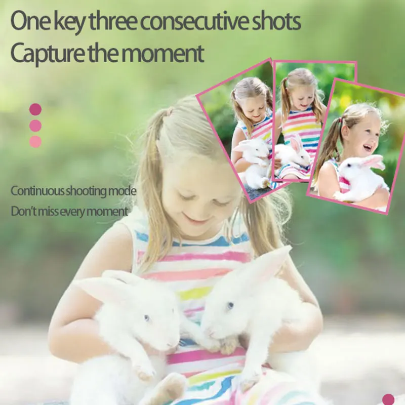 Детская цифровая камера 2 дюймов HD экран заряжаемые фото игрушки для детей