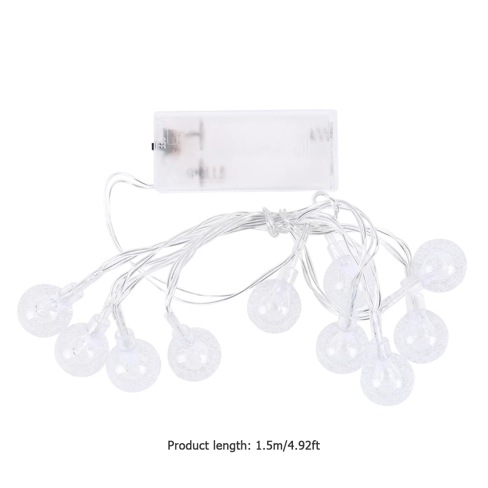 

1.5m 10 LED String Lights Fairy Gypsophila Bubble Ball Lamp Holiday Lighting Garland Battery USB Indoor For Wedding Decoration