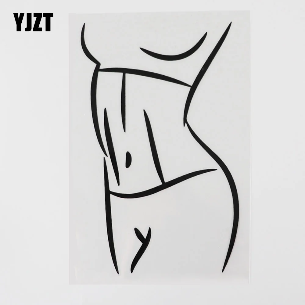 

YJZT, 10,4 см x 16,5 см, Виниловая наклейка для йоги с плоским животом, здоровой жизни, черная/серебристая, 8A-0981