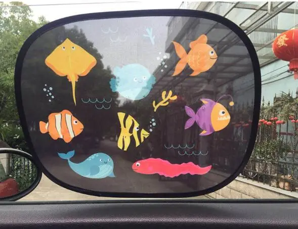 Детский мультяшный козырек Алфавит солнцезащитный детский автомобиль окно -