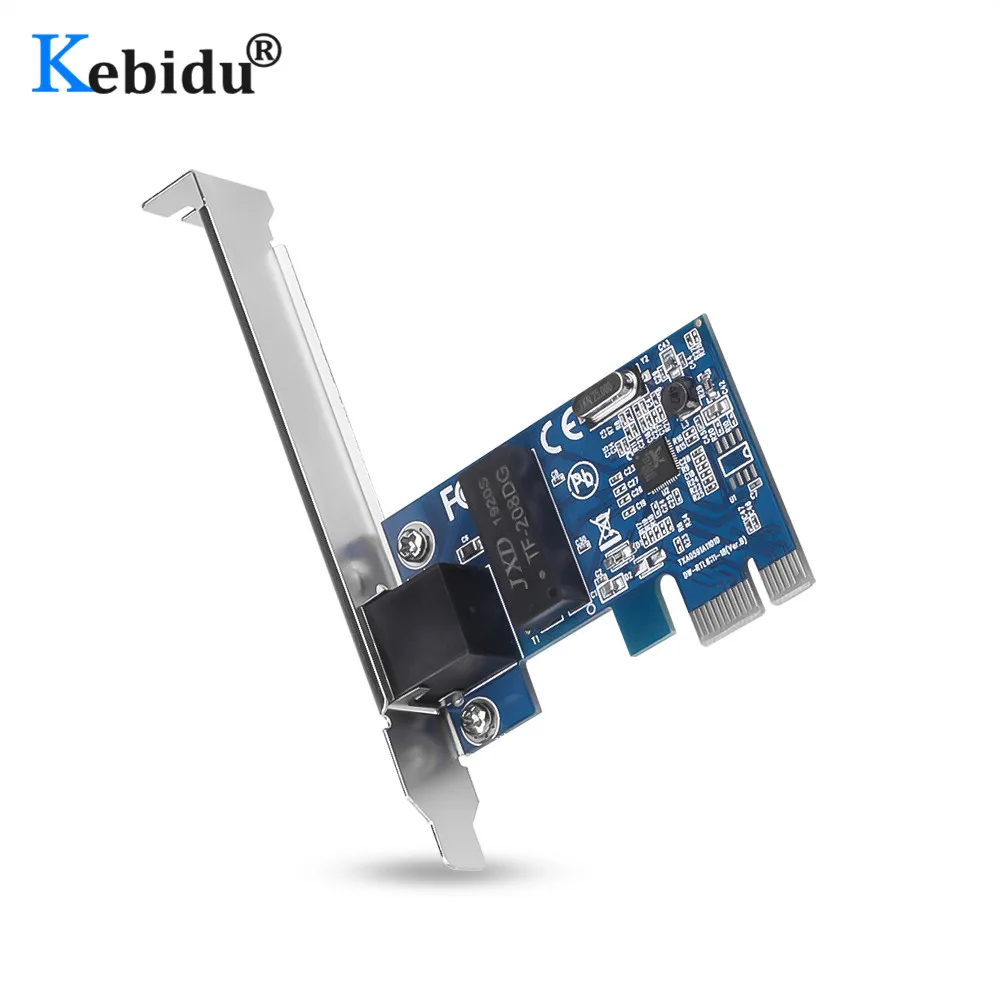 Kebidu Wi Fi PCI Express 1000 Мбит/с Gigabit Ethernet E сетевая карта 10/100/1000M RJ45 LAN адаптер конвертер для