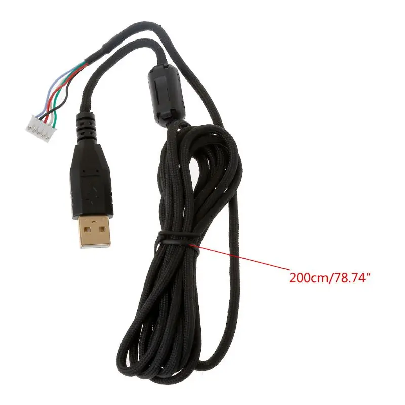 

Umbrella Rope Mouse Cables Soft Durable Mouse Line Replacement Mouse Wire for logitech MX518 g400 Mouse