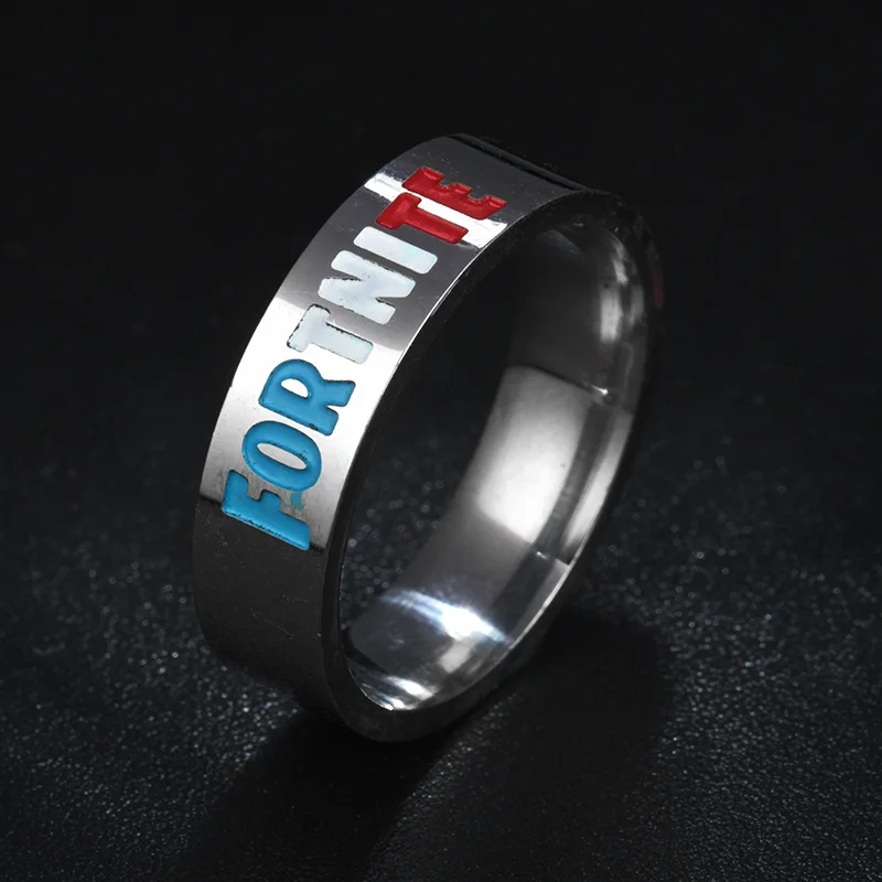 Женское и мужское кольцо из нержавеющей стали разноцветное с радугой 6 мм