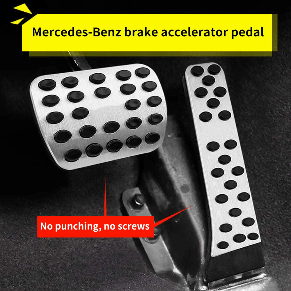 

Car Pedals for Mercedes Benz W205 W213, Foot Rest Pedal for Mercedes Benz C E Class 2016-2020