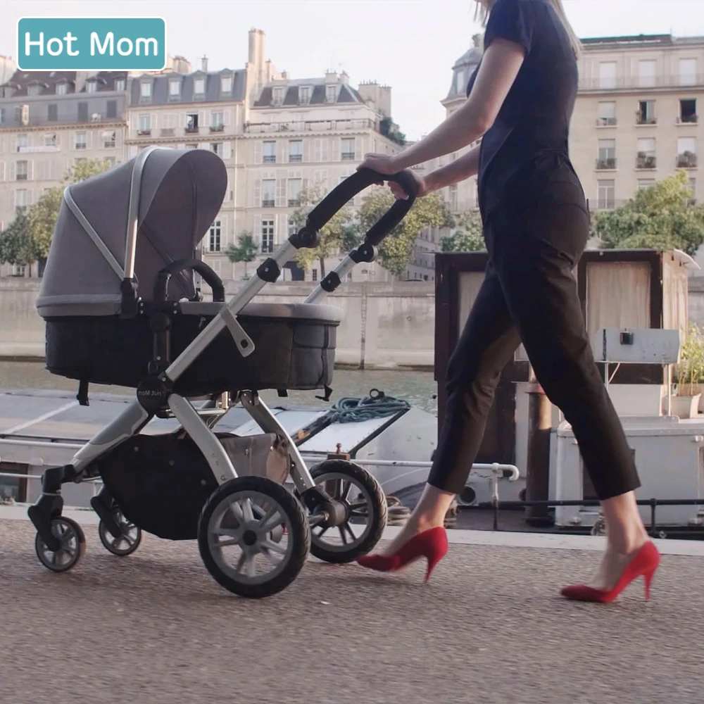 Hotmom высокий пейзаж детская коляска может сидеть лежащий светильник складной и