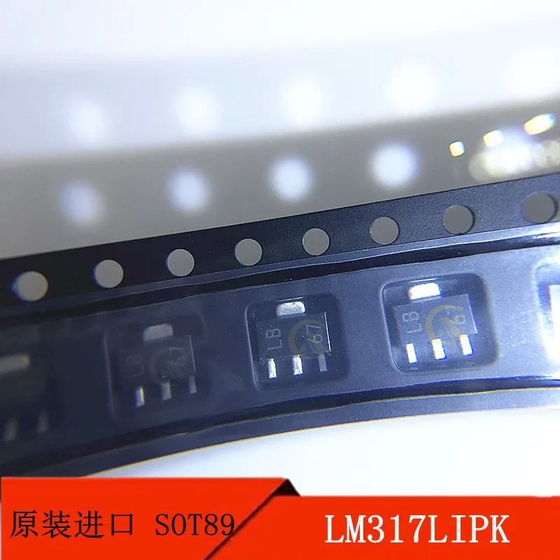 

10 шт., накладка на Шелковый экран LM317LIPK, SOT-89 фунтов, регулируемый Трехконтактный регулятор напряжения, оригинальные продукты