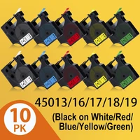 a abcolor 10pk 45013 label for dymo d1 45013 45016 45017 45018 45019 12mm multicolor label cartridge for dymo labelmanager 280