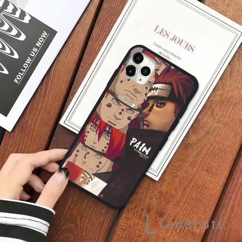 

Anime Naruto Akatsuki Uzumaki kakashi Phone Case for iPhone 11 12 pro XS MAX 8 7 6 6S Plus X 5S SE 2020 XR