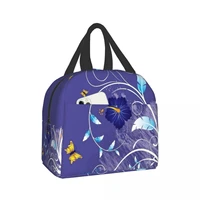 flower lunch bags for womenmen insulated lunch box tote bag leakproof reusable lunch bag for office work school picnic