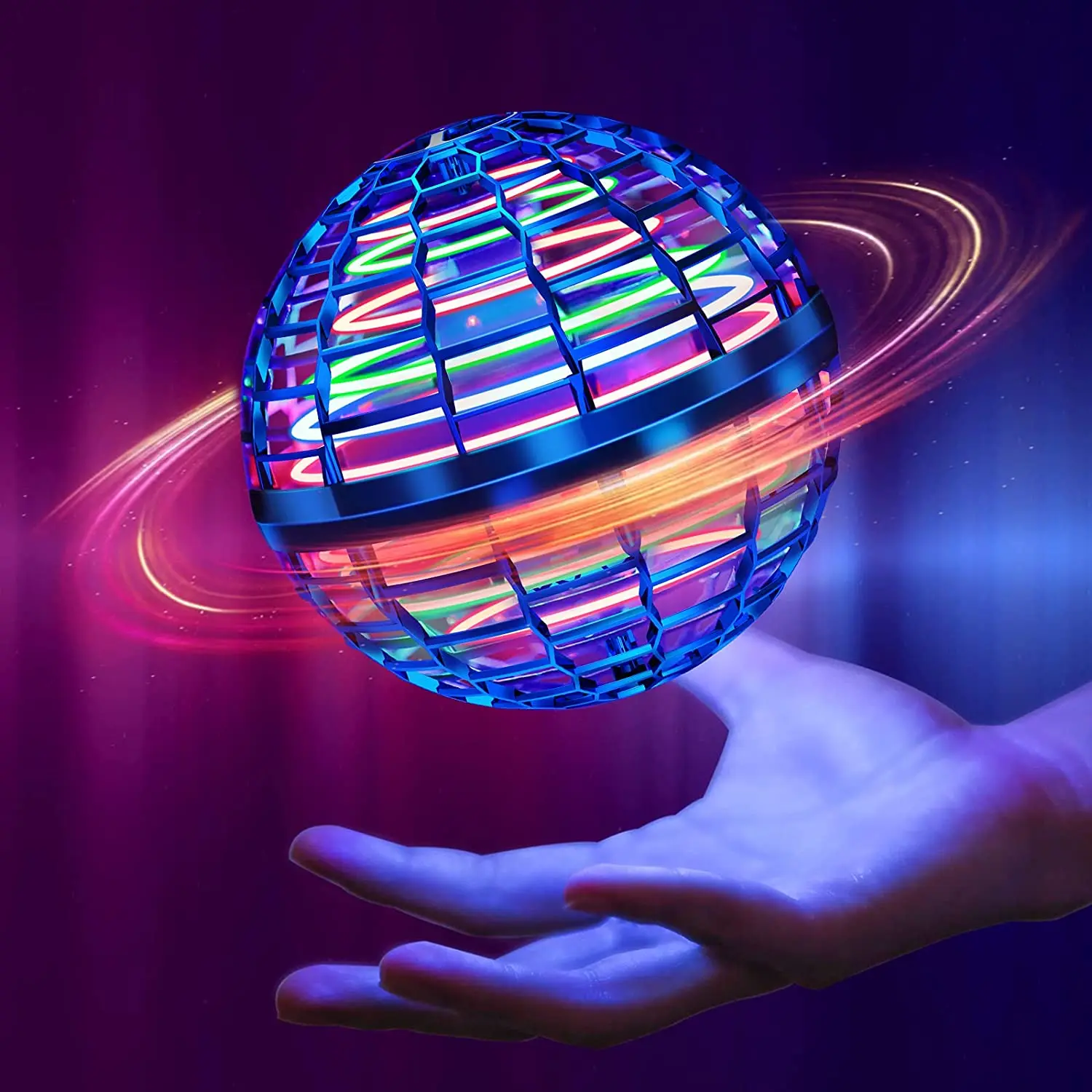 

2022 New Flying Ball Rotating Luminous Children's Toy Hand Controlled Induction UAV 360 ° Family Party Children's Birthday Gifts
