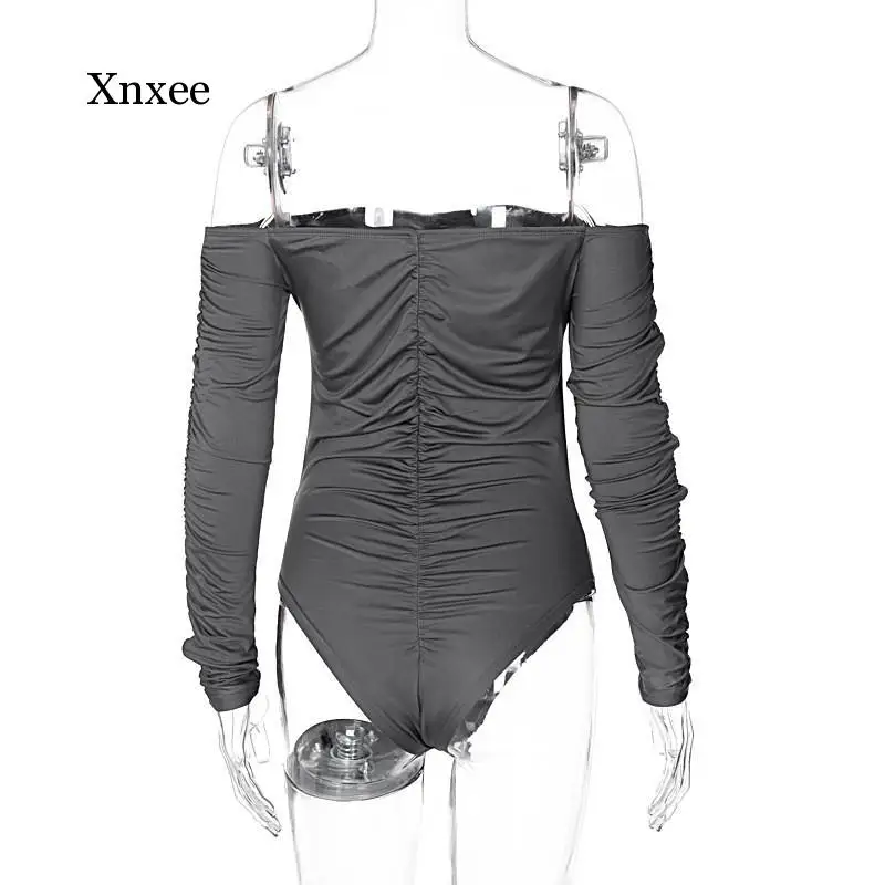 

Autumn and Winter Ladies Season Jumpsuit Fashion Twill Neck Tight-Fitting Bodysuit Women's Long-Sleeved Women's Jumpsuit