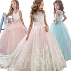 Элегантное платье принцессы для девочек-подростков 8, 12, 14 лет, свадебные платья для девочек, одежда для дня рождения, Vestido