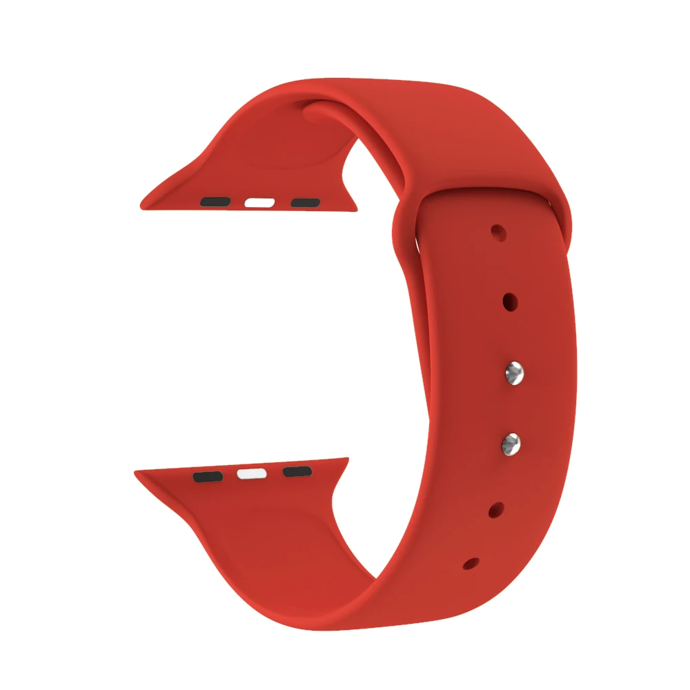 Ремешок для Apple Watch 38 мм 42 мм iWatch 4 ремешок 40 мм 44 мм спортивный силиконовый ремень браслет Apple ремешок для часов серии 5 4 3 2 аксессуары
