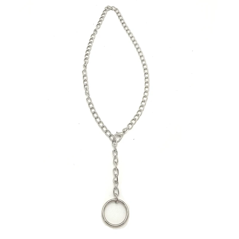 Готическое ожерелье в стиле панк чокер воротник готика с круглым кулоном