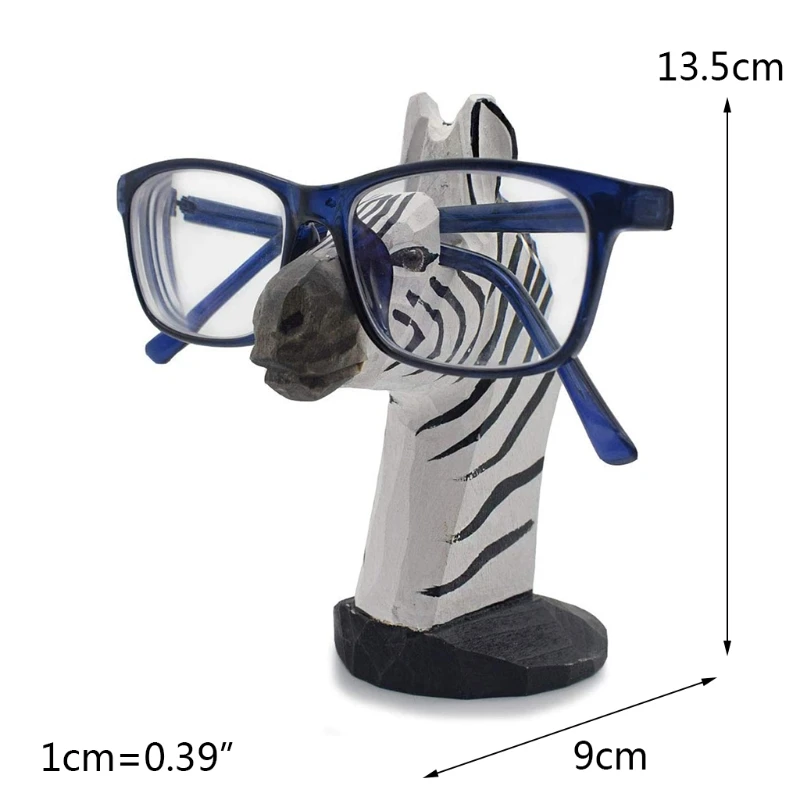 

Animal Glasses Rack Hand Carved Wood Eyeglasses Spectacle Sunglasses Holder Stand Animal Shaped Home Office Desk Decor
