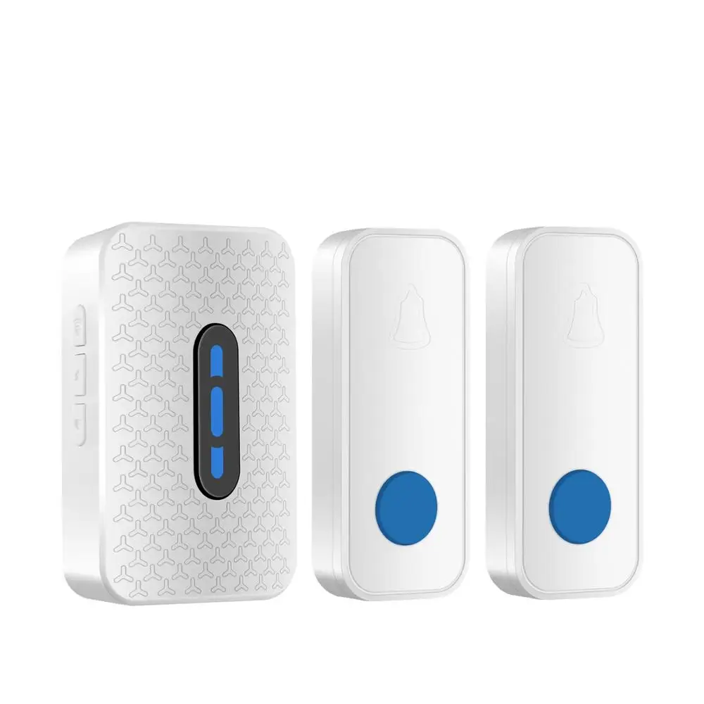 2 drag 1 USB IngHoo умный беспроводной USB дверной звонок 38 ringtone передатчик 200 метров индукция водонепроницаемый для дома шоппинг склад - Цвет: 2 drag 1 USB
