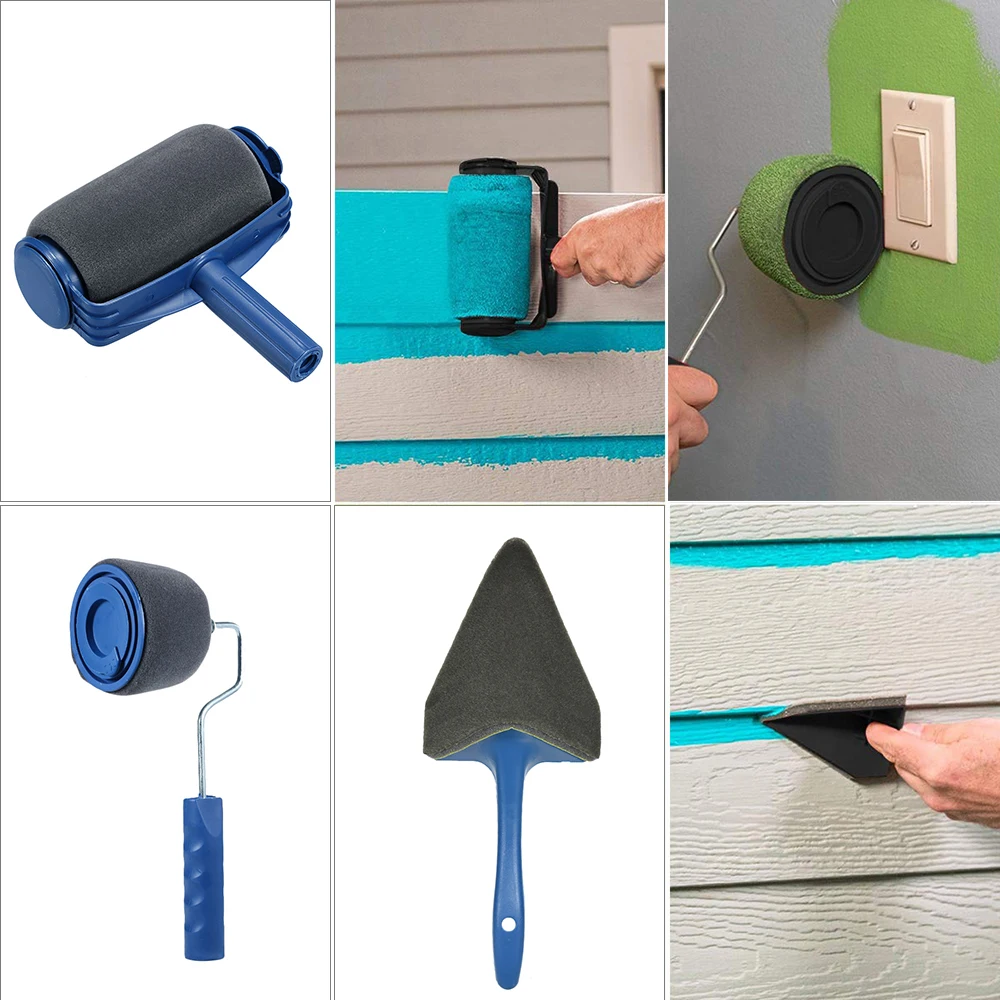 9 шт./10 шт. DIY Краски роликовая щетка набор инструментов Хо Применение держать