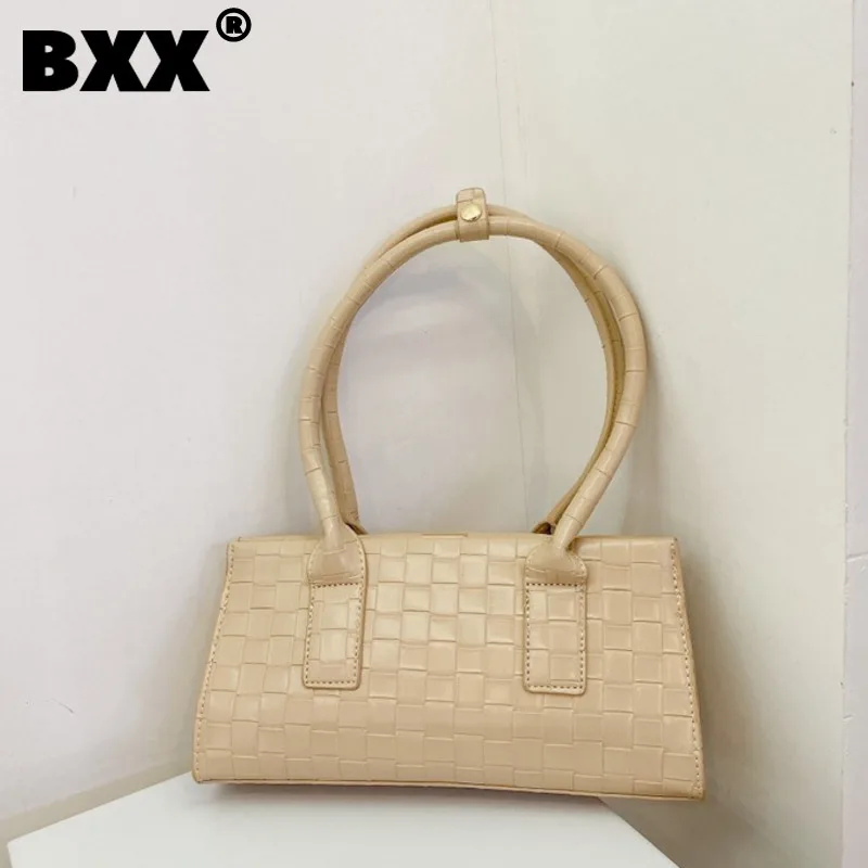 

[BXX] Crocodile Pattern PU Leather Bags For Women 2021 Autumn Branded Shoulder Bag Handbags Trending Luxury Hand Bag HU588
