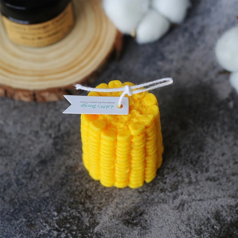 Creative Artificial Scented Candle Soy Window Candles Wax Realistic 3D Simulation Corn for Thanks Giving Decor | Дом и сад