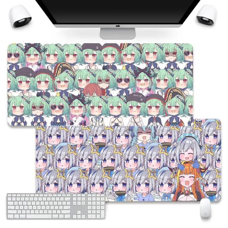 

Hololive Kawaii Girl anime Desktop Pad Game Mousepad Mouse Pad Company XL Large Keyboard PC Desk Mat Takuo Anti-Slip Comfort Pad