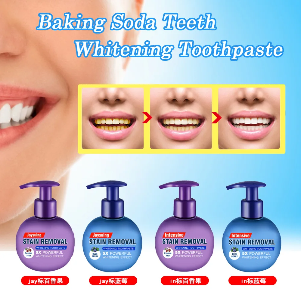 

2021 New Portable Toothpaste Whitening Teeth Removal Stain Reduce Gumleeding Toothpaste Natural Stain Remover Tooth Care