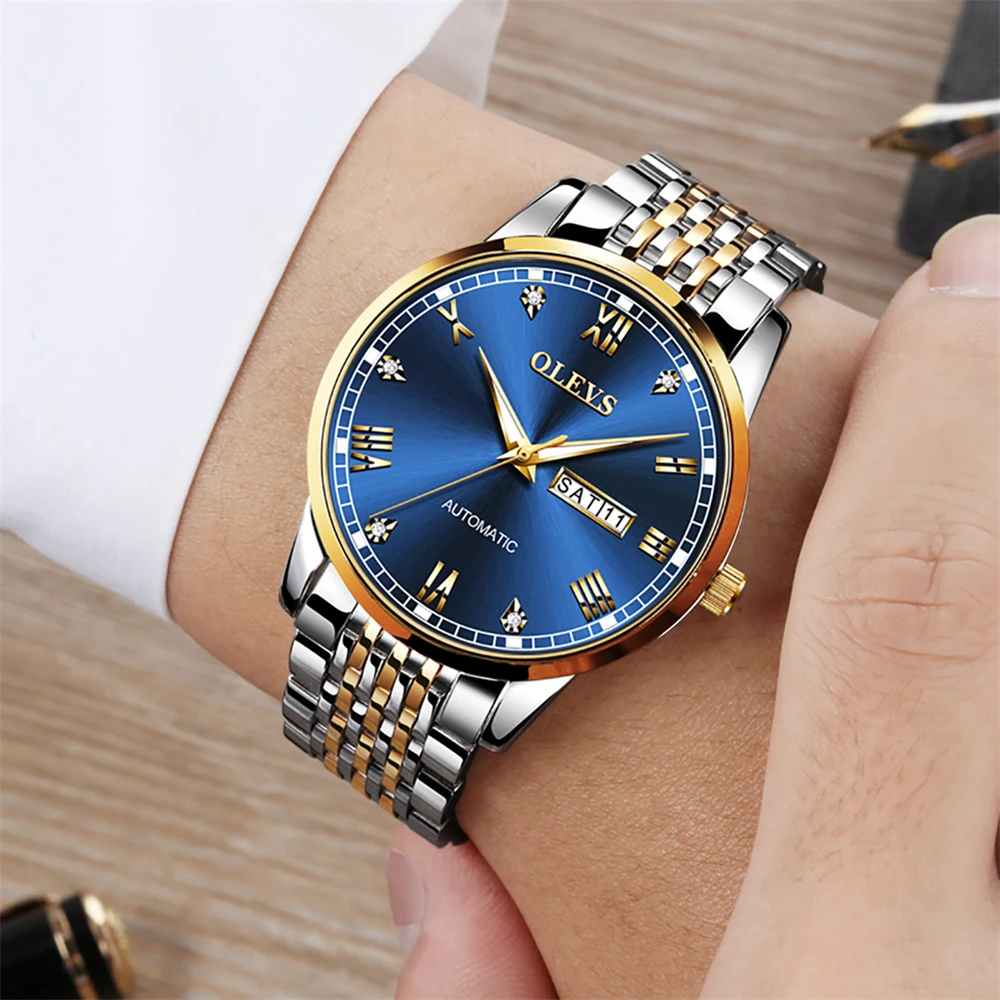 

Часы мужские механические с автоподзаводом, в классическом стиле