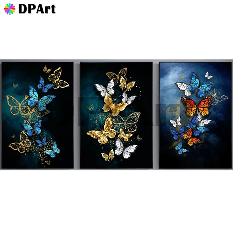 Набор для алмазной вышивки 5D полноразмерная/круглая картина с бабочками вышивка