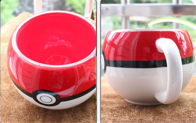 Аниме мультфильм с покемоном Poke Ball 3D Figural Кружка Керамическая кофейная чашка