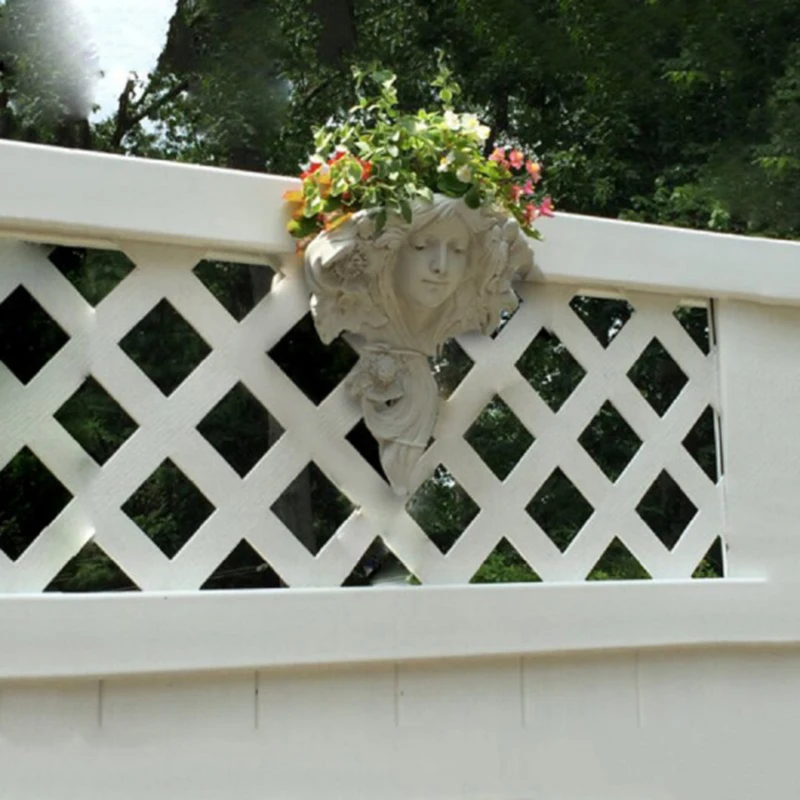

Greenmen Mystic Maiden Spring and Star Wall Sculptures Planter Pockets Flower Arrangement Vases Home Decoration CANQ889