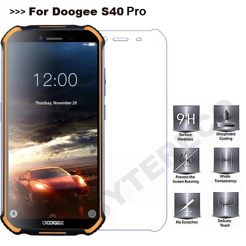 Для Doogee S40 Pro закаленное стекло 9H 2.5D Высококачественная Защитная пленка для