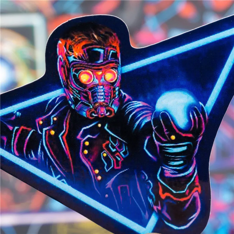 

30pcs Neon Superhero Stickers Sets Waterproof Cosplay Props Motorcycle Car Laptop Bicycle Phone Skateboard Sticker Accessories