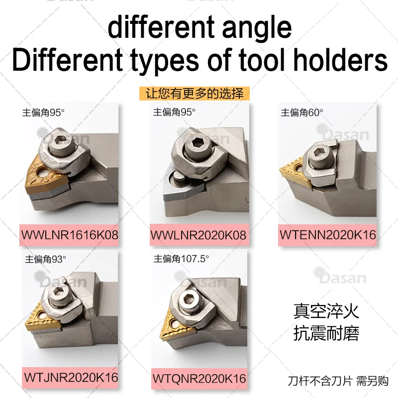 

1Pcs CNC turning tool holder BWLNR2020K08/WWLNR2020K08/MWLNR2020K08 large platen CNC external tool holder