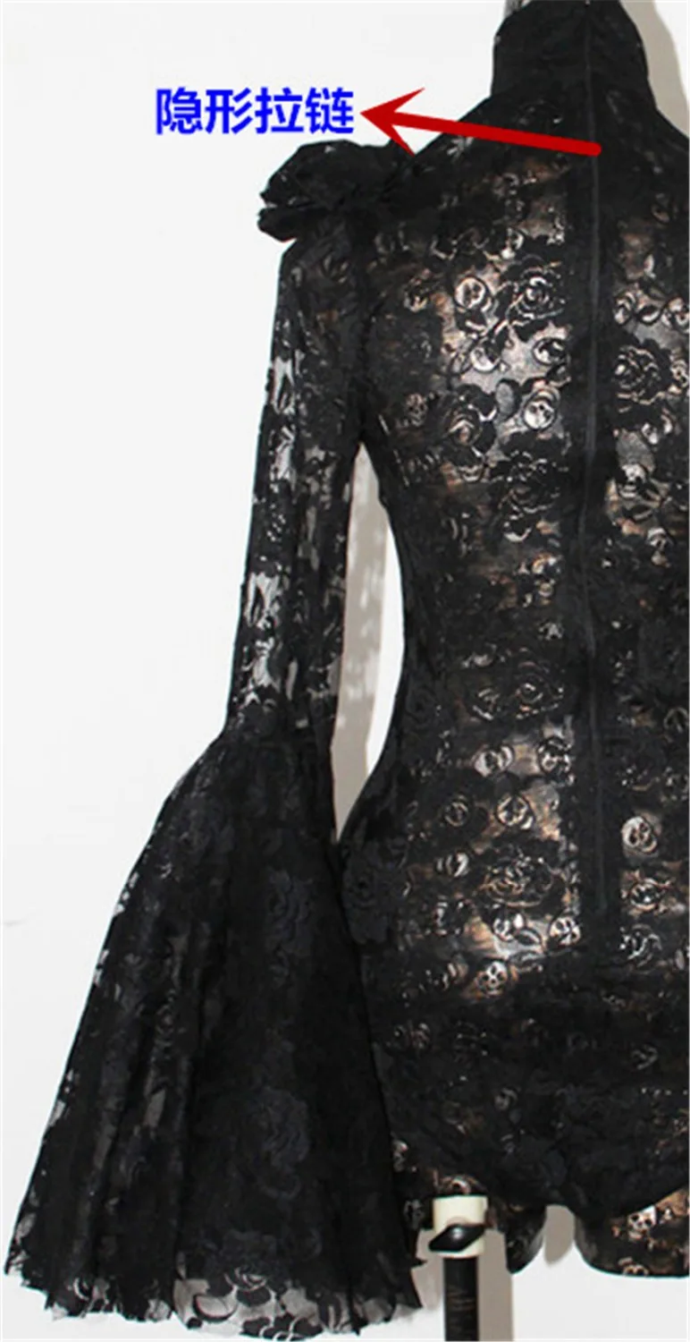 Beyonc женская одежда кружевной комбинезон с расклешенными рукавами китайский