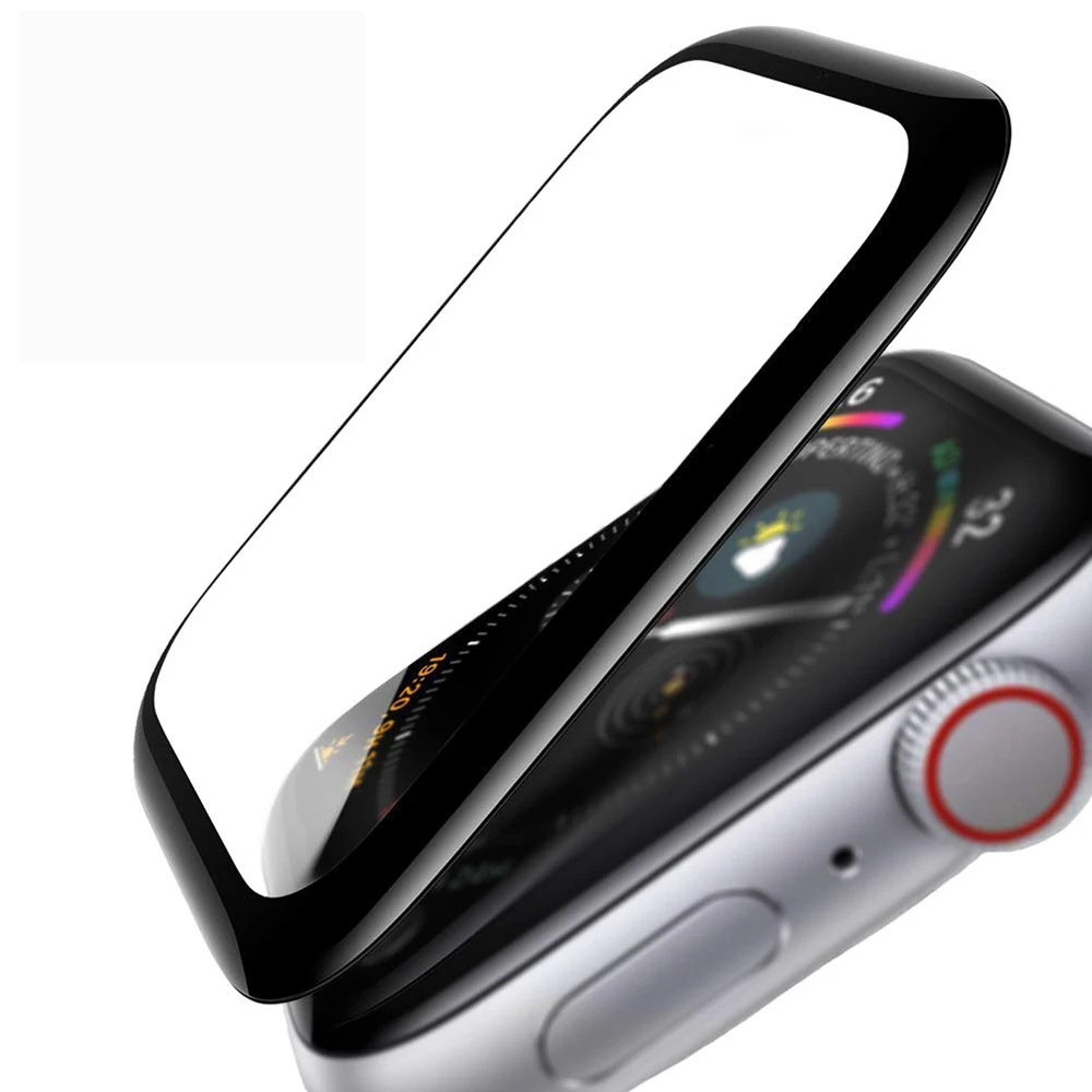 3D HD чехол из закаленного стекла для Apple Watch серии 3 2 1 38 мм 42 Защитная пленка экрана
