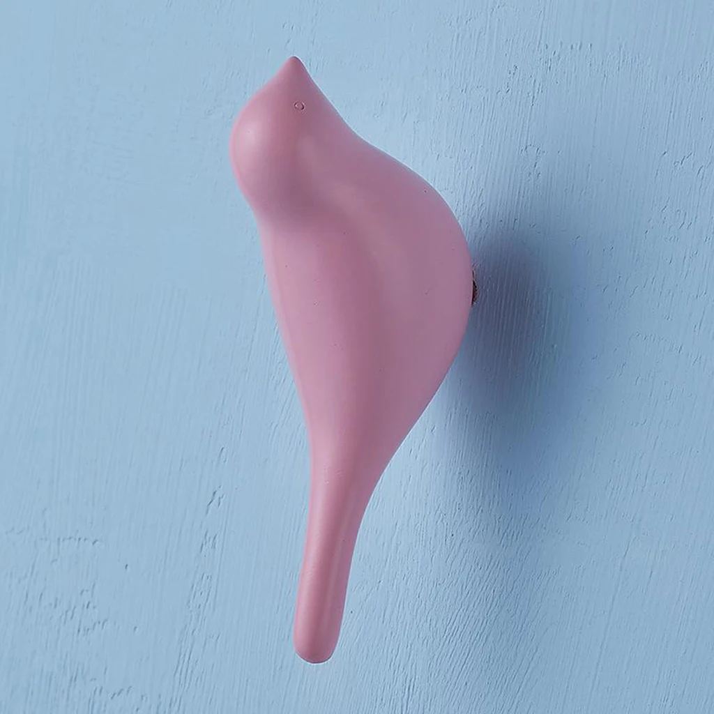 

Creative Home Resin Bird Hat Hooks Towel Hanger Wall Mounted Easy to install