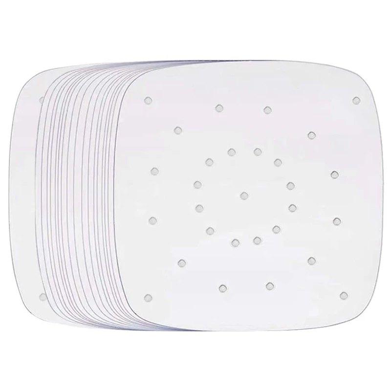 

Прокладка для фритюрницы, 200 листов, 8 дюймов, перфорированная бумага для выпечки, пергаментная бумага для духовки, Паровая бумага с антиприг...