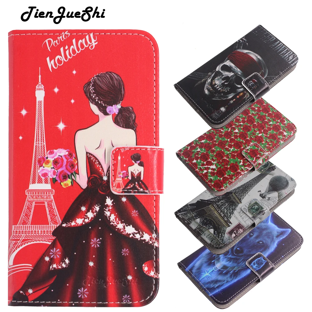 Чехол-книжка для MLS Notch Rocky чехол телефона &quot кожаный с рисунком | Мобильные