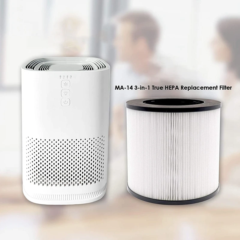 

2Pack MA-14 Premium H13 True HEPA Replacement Filter for Medify Air MA-14, MA-14W and MA-14B Air Purifier