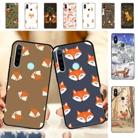 yndfcnb fox in autumn leaves forest phone case for redmi note 7 8 9 6 5 4 x pro 8t 5a