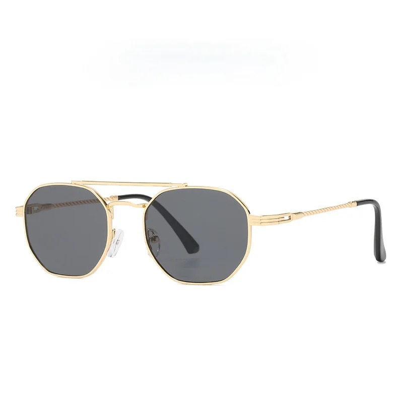 

New Square Sunglasses Women Brand Trendy Alloy Double Beam Shades Goggle Female Sun Glasses UV400 Gafas